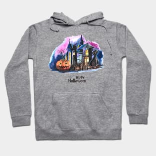 Happy Halloween dark Castle Hoodie